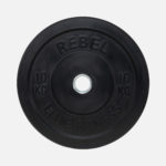 Black rubber bumper plate_10kg