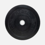 Black rubber bumper plate_15kg