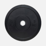 Black rubber bumper plate_5kg