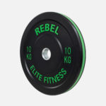 Colour edge bumper plates_10kg_angle