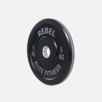 Colour edge bumper plates_5kg Stubby_angle