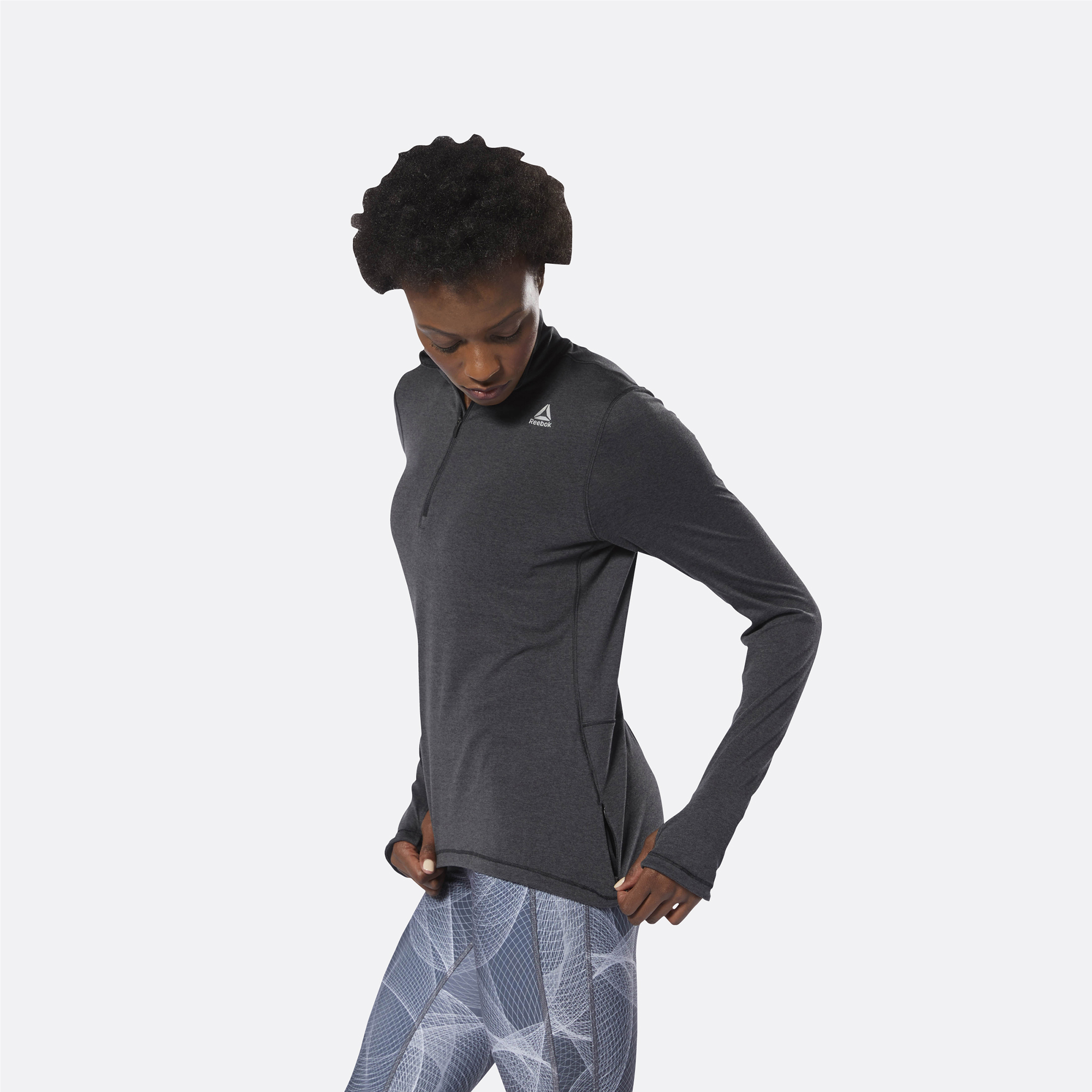 reebok quarter zip womens