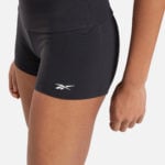 Reebok Women’s Chase Bootie Shorts Solid Black front alt angle front