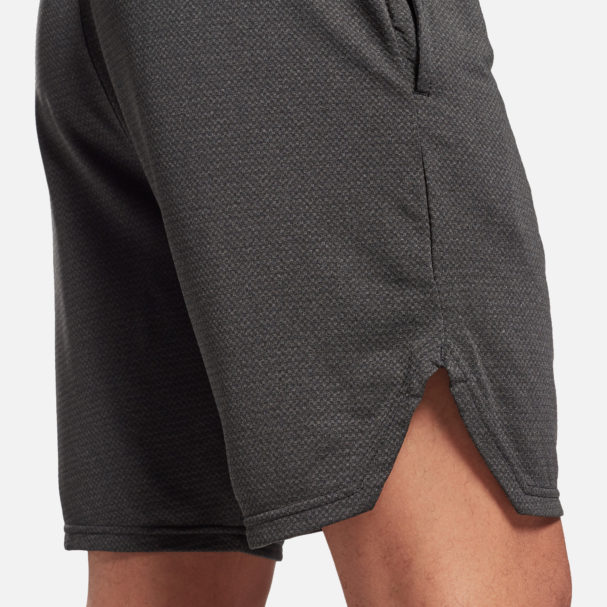 Reebok Men's WOR Mel Knit Shorts Model Side 2