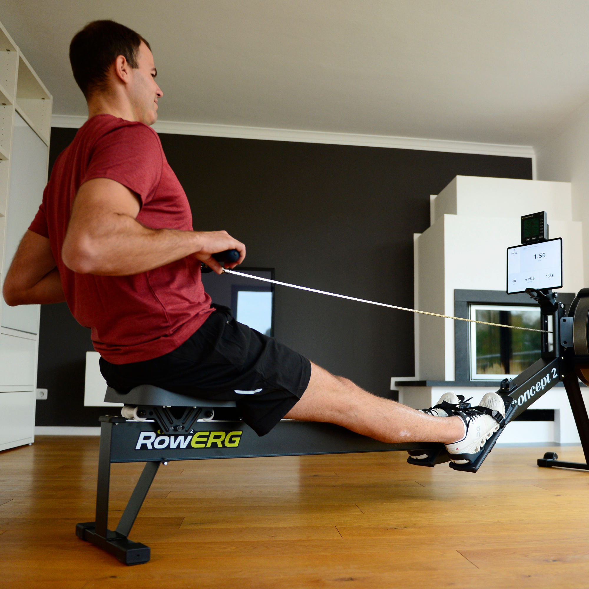 Concept2 RowErg Device Holder Retrofit Kit – Styled Image