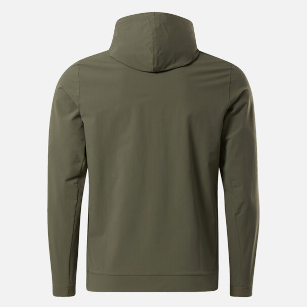 Performance Woven Zip-Up Jacket in CHALK GREEN