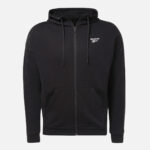 Reebok Workout ready piping zipup sweatshirt black 1