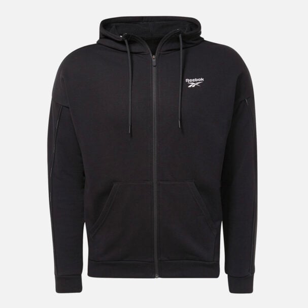 reebok hoodie mens black