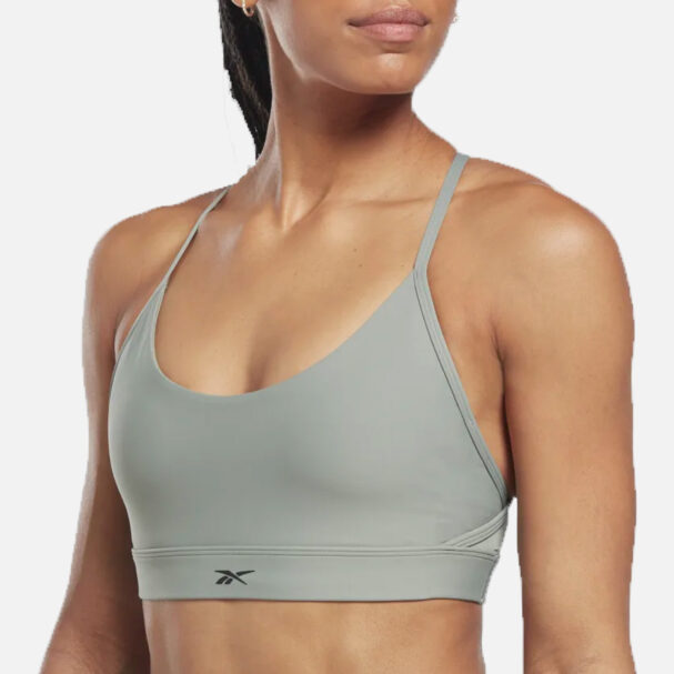 Reebok Women s Lux Strappy Sports Bra Harmony Green REBEL Store