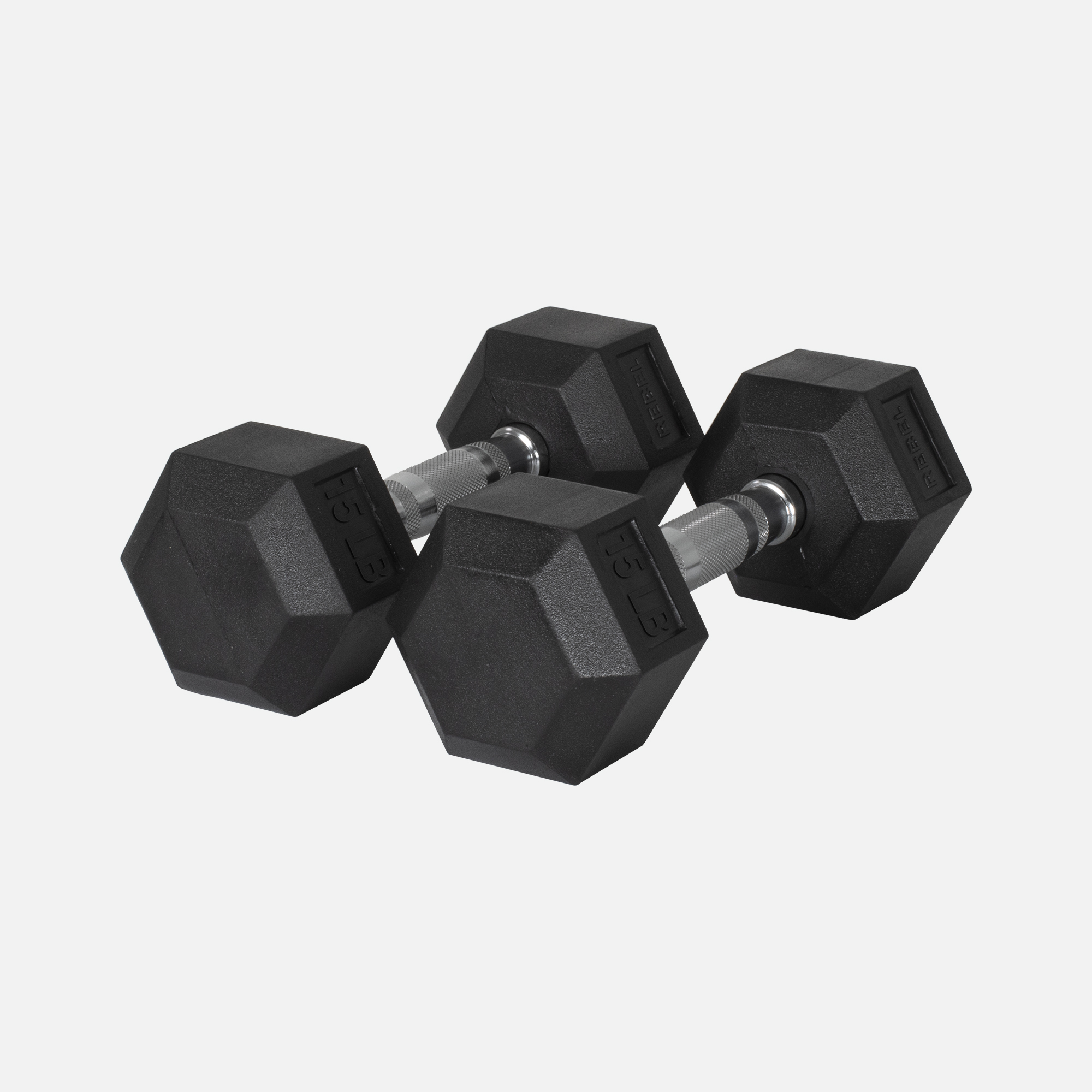 Hexagonal Dumbells_15lb_45degree_Pair