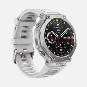 Amazfit T-Rex 3 Rugged GPS Smartwatch with White Strap - Image 3