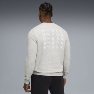 PUMA x HYROX Men’s Heavyweight Crewneck Light Grey - Image 4