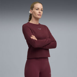 PUMA x HYROX Women’s Heavyweight Crewneck Ruby Shimmer - Image 5