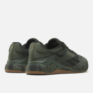 Reebok Nano X5 Men's Training Shoes Grit Green/Black/Khaki Brown - Image 3