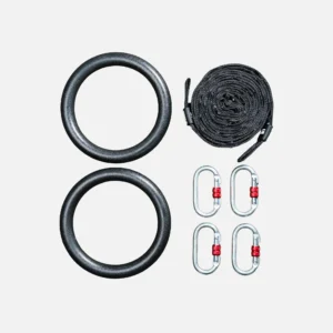REBEL Plastic Gymnastic Rings 28mm with Carabiner Attachments - Image 4