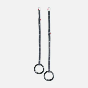 REBEL Plastic Gymnastic Rings 28mm with Carabiner Attachments - Image 2