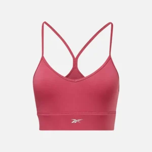 Reebok Women's ID Train Printed Tri-Back Bra Pink - Image 1