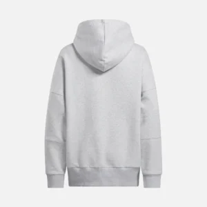 Reebok Women's Lux Hoodie Grey - Image 3