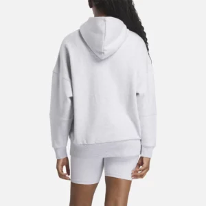 Reebok Women's Lux Hoodie Grey - Image 4