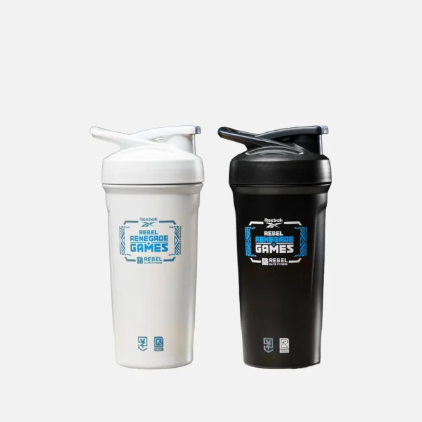 Fitness Gear - REBEL RRG - Zyglu PowerMix Stainless Steel Shaker Bottles - Group Shot - Zyglu