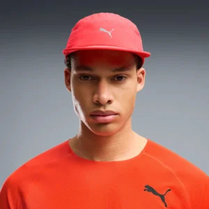 PUMA Essentials Running 5-Panel Cap Ultra Red - Image 2
