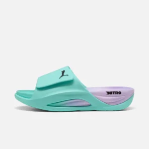 PUMA x HYROX NITROCAT Slides Mint/Lavender - Image 4