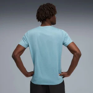 PUMA Men's Train All Day Essentials Heather T-Shirt Baltic Sea Blue - Image 4