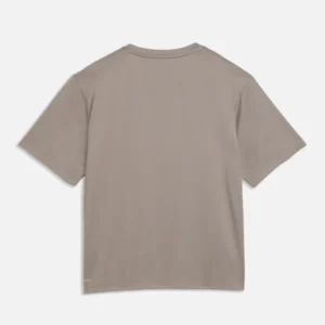 PUMA Women's Train All Day Essentials T-Shirt Mouse Grey Heather - Back