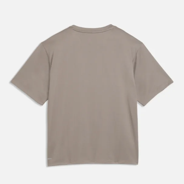 PUMA Women's Train All Day Essentials T-Shirt Mouse Grey Heather - Back