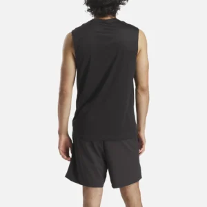 Reebok Men's ID Train Sleeveless Tech T-Shirt Black - Image 5
