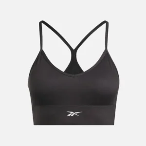 Reebok Women's Tri-Back Workout Bra Printed Black - Image 1