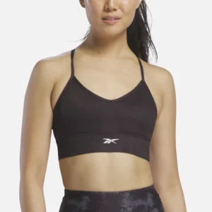 Reebok Women's Tri-Back Workout Bra Printed Black - Image 2