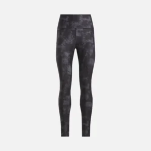 Reebok Women's ID Train High Rise Printed Tights Black - Image 1