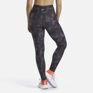 Reebok Women's ID Train High Rise Printed Tights Black - Image 5