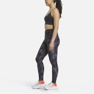 Reebok Women's ID Train High Rise Printed Tights Black - Image 4