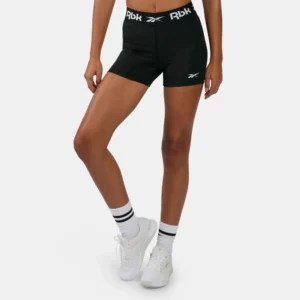 Reebok Women's ID Train Ruched Booty Shorts Black - Image 2